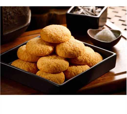 JF海风椰丝西饼（圆罐）325g 商品图1