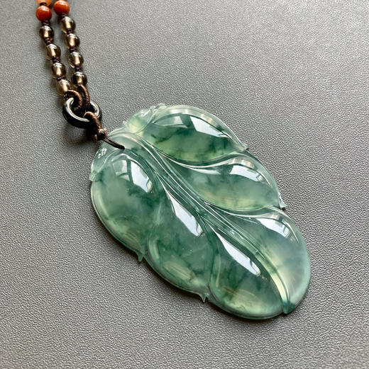 冰种飘花翡翠大叶子 商品图3