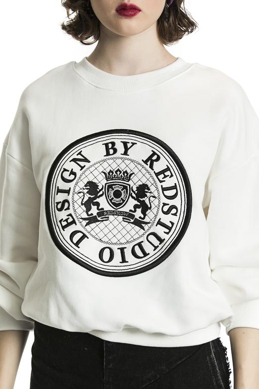 AVA 字母刺绣宽松卫衣 4223 商品图3