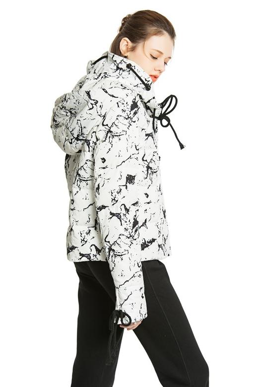 ELLA JADE 大理石纹理短款羽绒服 4423 商品图1