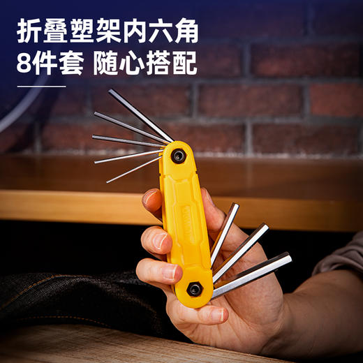 得力DL230308折叠平头内六角组套(银) 商品图2