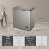 海尔 Haier 京馨 金彩系列 200升 低霜小型商用家用冰柜 冷藏冷冻转换 冷冻柜 母乳冷藏小冰箱冷柜BC/BD-200GHPCD 商品缩略图5