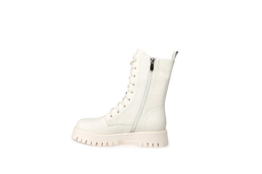 豪麟名鞋奥莱迪嘉女鞋马丁靴牛皮革DJSKA22WN022白色  原价2260元 商品图1