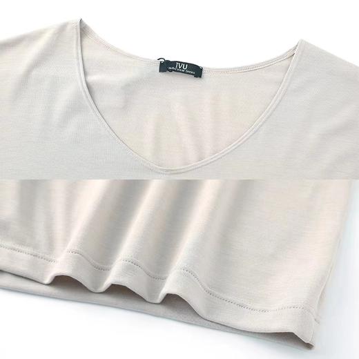 安莉芳旗下IVU男士秋季薄款V领暖衣上装舒适修身打底衫UD00123 商品图1