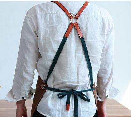 齐彩艺创同款时尚手工咖啡烹饪围裙定制 商品图1