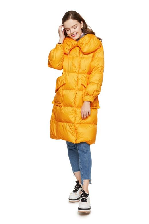 COMPLEMENTAIR 黄色束腰羽绒服 5800 商品图7