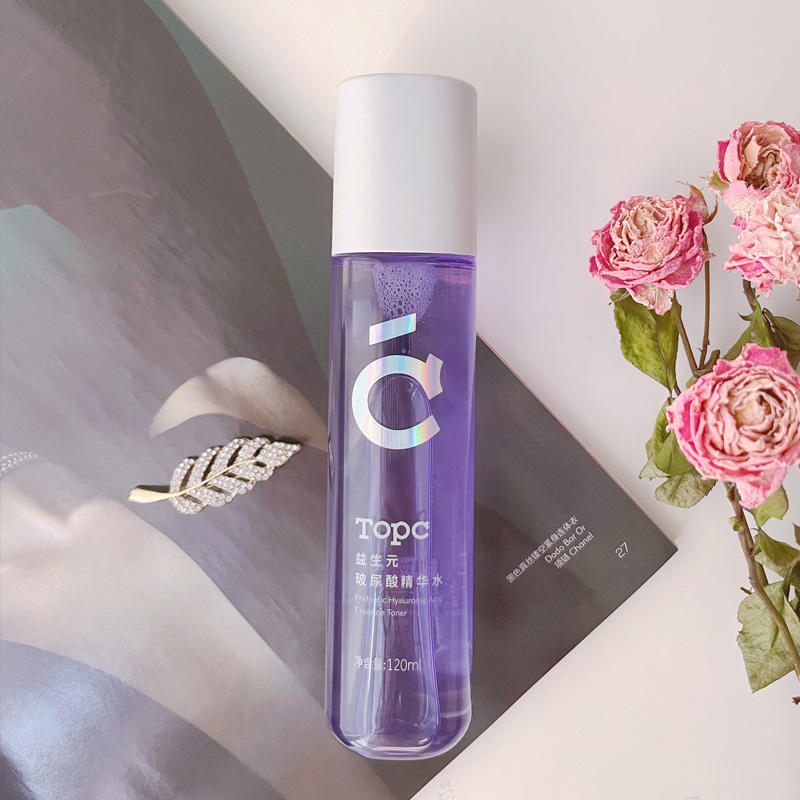 【Topc益生元玻尿酸精华水】 120ml 主要核心：益生元+矿物元素+7D玻尿酸+多重养肤成分 深层补水保湿、滋润、改善干燥 调节皮肤微生态 养成健康肤质