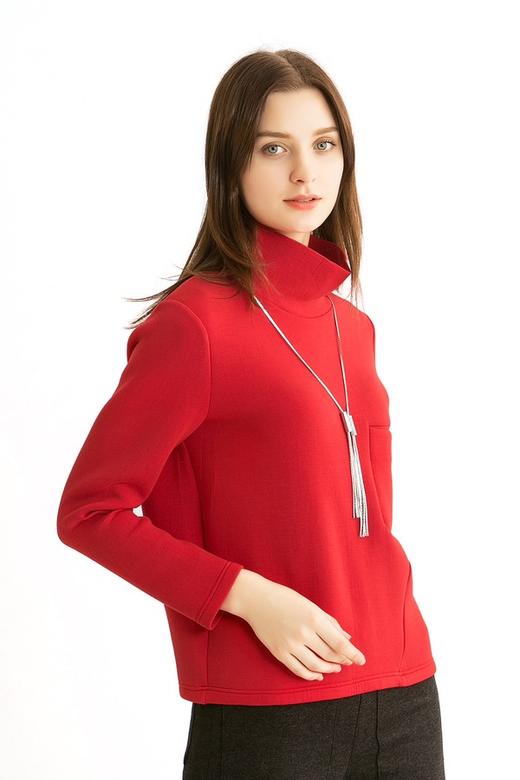 SUMMER & SAGE 橙红色高弹力上衣 723 商品图2