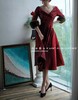 #1207【复团】喵娘精工定制《摩纳哥的黄昏》Grace Kelly复古皮草袖蜂腰红裙 商品缩略图8