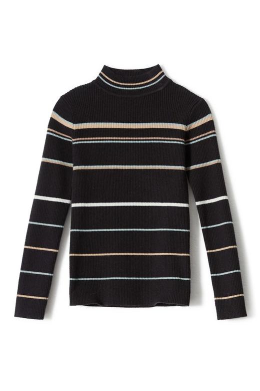 LNNNS 拼色条纹饰修身毛衫 8023 商品图3