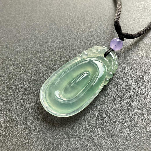 高冰种淡晴水双龙翡翠福在眼前 商品图5