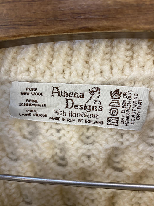 80年代 Vintage 爱尔兰制 Athena Designs 羊毛 手工 厚款针织毛衣 _SWT(L-XL) 商品图2