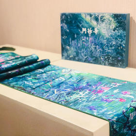 羽诗制造出品 吴宜恩老师创作阳光下桌旗全真丝天然密实