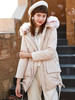 欧芮儿2019冬季新款小个子羽绒服女短款连帽带毛领修身显瘦 商品缩略图0