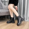 新品冬季厚绒牛皮百搭马丁靴968B25516 商品缩略图3