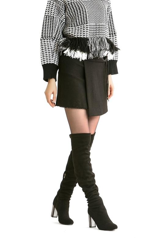 NOIR 黑色信封式短裙 812 商品图3