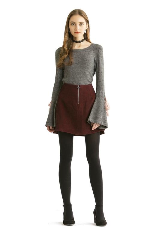 OCTAVIA 蝴蝶结装饰灰色针织衫 381 商品图1