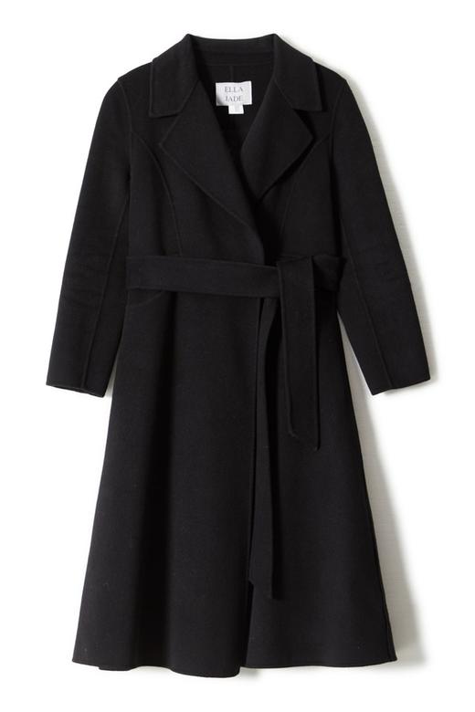 ELLA JADE 黑色系带双面呢大衣 104 商品图4