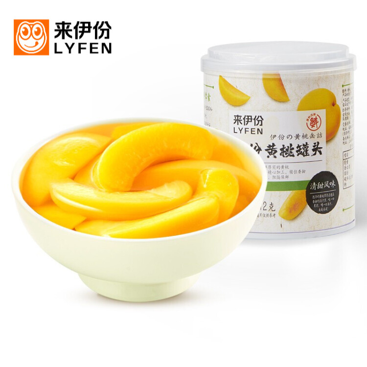 来伊份  伊份黄桃罐头 312g *3