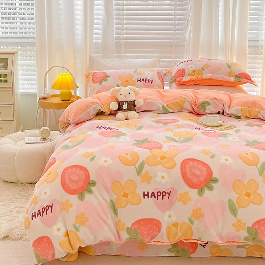 【惠慈】牛奶绒 四件套 商品图2