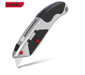 得力DL4262锌合金割刀十连发(银)