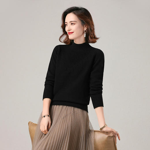 半高领打底衫厚款毛衣百搭短款针织衫上衣CC-103-57295 商品图4