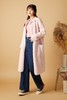 NECESSARY OBJECTS 甜美粉两穿式中长外套 8107 商品缩略图1