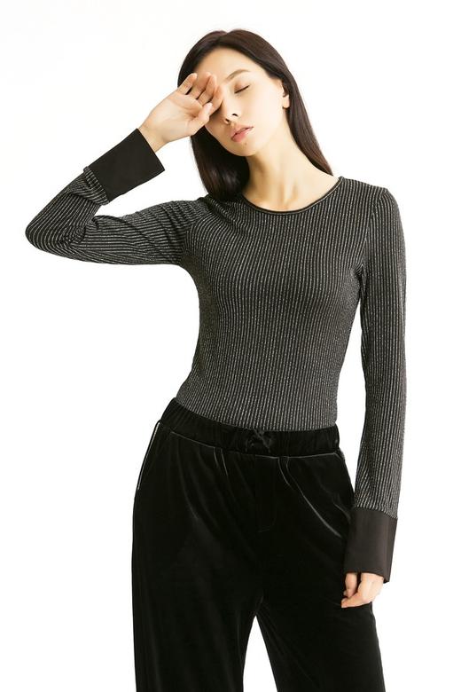 WEN&VI 光泽感银丝紧身上衣 22 商品图0