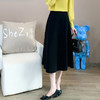 奢姿2024年冬装新款大码女装时尚简约半身裙胖妹妹半松紧遮胯裙子9924452408 商品缩略图1