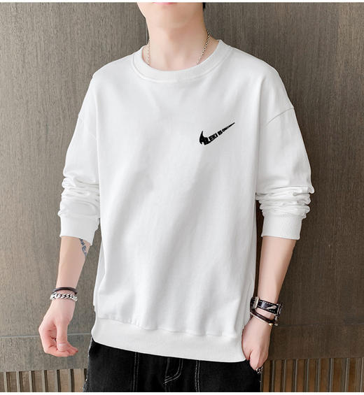 【潮流百搭加厚时尚男卫衣】纯棉男士厚款卫衣长袖秋冬季2022新款卫衣圆领男生美式上衣外套潮 商品图1