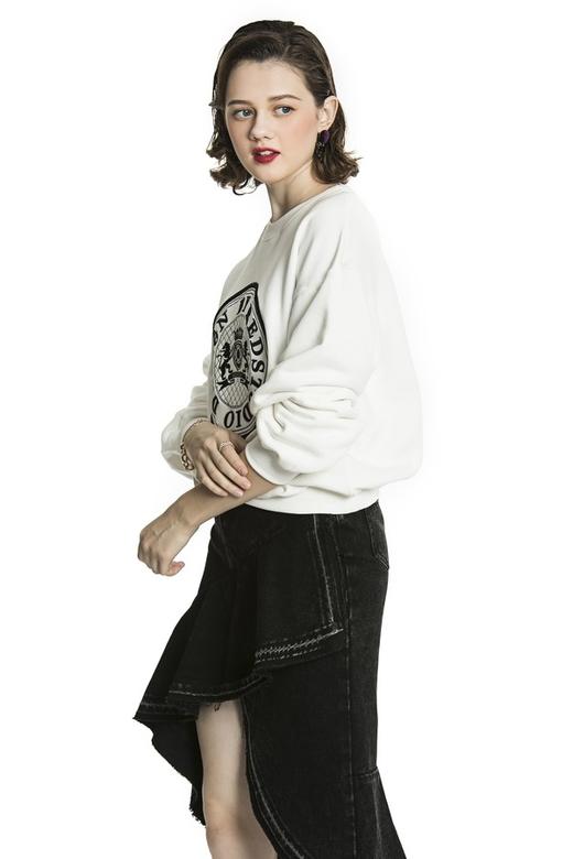 AVA 字母刺绣宽松卫衣 4223 商品图1