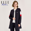 ELLE Active【舒缓极简系列】撞色棒球领针织运动外套女秋中长款休闲户外夹克 商品缩略图0