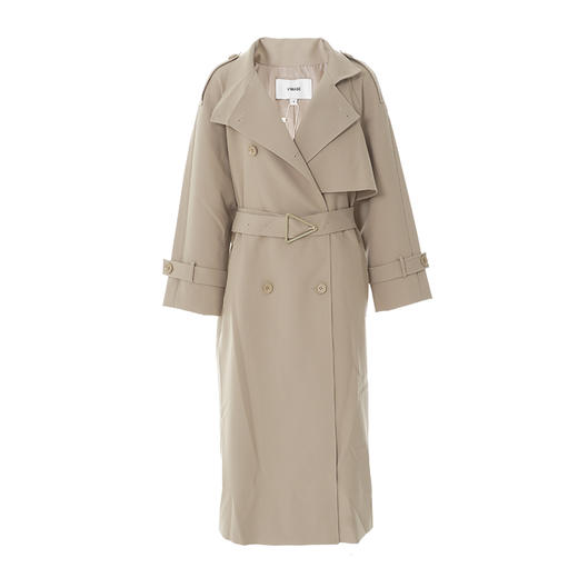 VIMAGE纬漫纪秋季新款洋气经典翻领束腰显瘦风衣外套女V1804404 商品图6