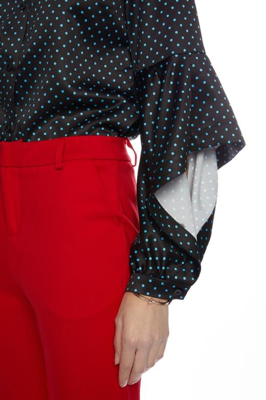 AVA 设计感衣袖波点上衣 3642 商品图2