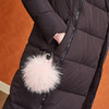 欧芮儿2018冬 羽绒服女中长款貉子毛领韩版连帽加厚外套 商品缩略图3