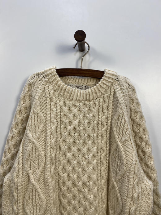 80年代 Vintage 爱尔兰制 Athena Designs 羊毛 手工 厚款针织毛衣 _SWT(L-XL) 商品图0