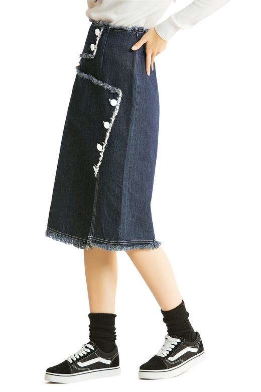 ELLA JADE 开衩中高腰牛仔裙 282 商品图3