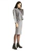 AVA 字母装饰灰色一步裙 223 商品缩略图1