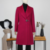 FOCALS福柯斯新款修身中长款纯色羊毛羊绒呢大衣外套FYWDK1300ZR 商品缩略图0