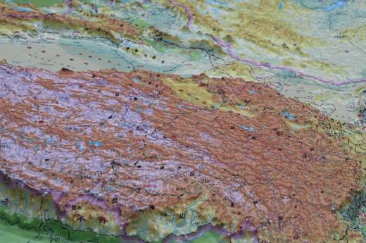 28728-3 《全国铁路地形图》三维地图 成品尺寸为：1100*810mm  （只发顺丰到付） 商品图1