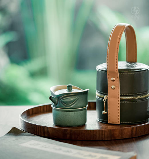 【家杂特推】万仟堂  三星堆·快客杯（绿斑釉） 商品图0