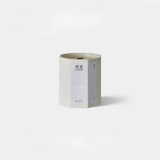 梅水煎茶精油木芯香薰蜡烛(中号）240g 商品图0