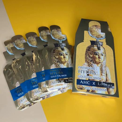 【爆款超低价预售 急单慎拍】韩国正品A.H.C黄金蒸汽锡纸玻尿酸提亮保湿限量版面膜 5片/盒 商品图0