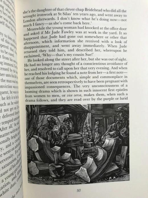 托马斯·哈代《无名的裘德》 数十幅木版画插图 精装18开带书匣 商品图12