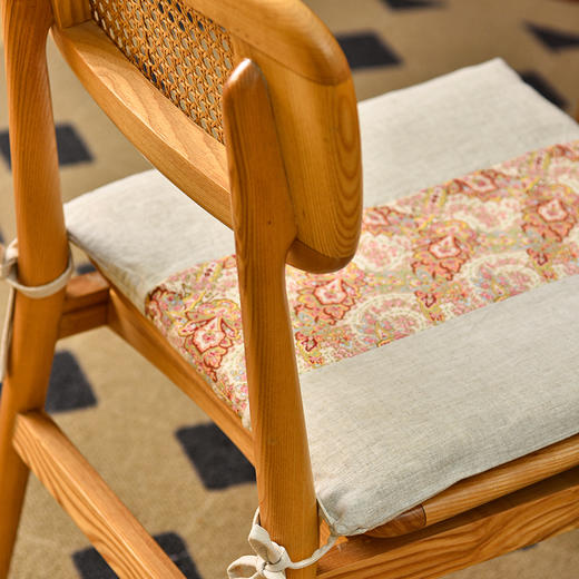 蕾丝佩斯利系列椅垫实木中式四季通用坐垫 商品图3