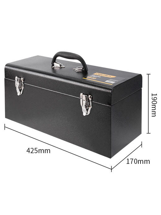 得力DL-TX017铁皮工具箱(黑) 商品图2