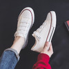 【新款百搭潮流】魔术贴帆布鞋女2022新款春夏季薄款粘扣街拍懒人潮鞋小黑鞋子板鞋 商品缩略图2