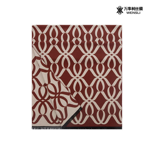 WENSLI/万事利 真丝绒围巾-万事亨通 商品图5