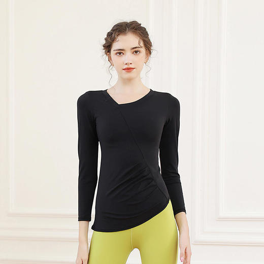 LUM39872露檬瑜伽斜领瑜伽服长袖 商品图2