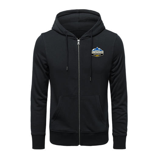 自由基地秋冬新款带帽拉链卫衣定制越野绣花图案户外休闲毛圈外套 NMT-1922 商品图2